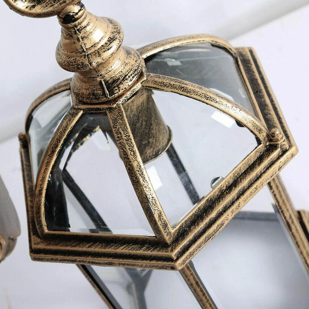 Hot Sale ๐ Top 10 โญ 1-Light E26 Antique Brass Outdoor Wall Lantern Sconce-Light with Clear Glass for Patio or Porch by LamQee ๐ฏ ๐ - Image 3