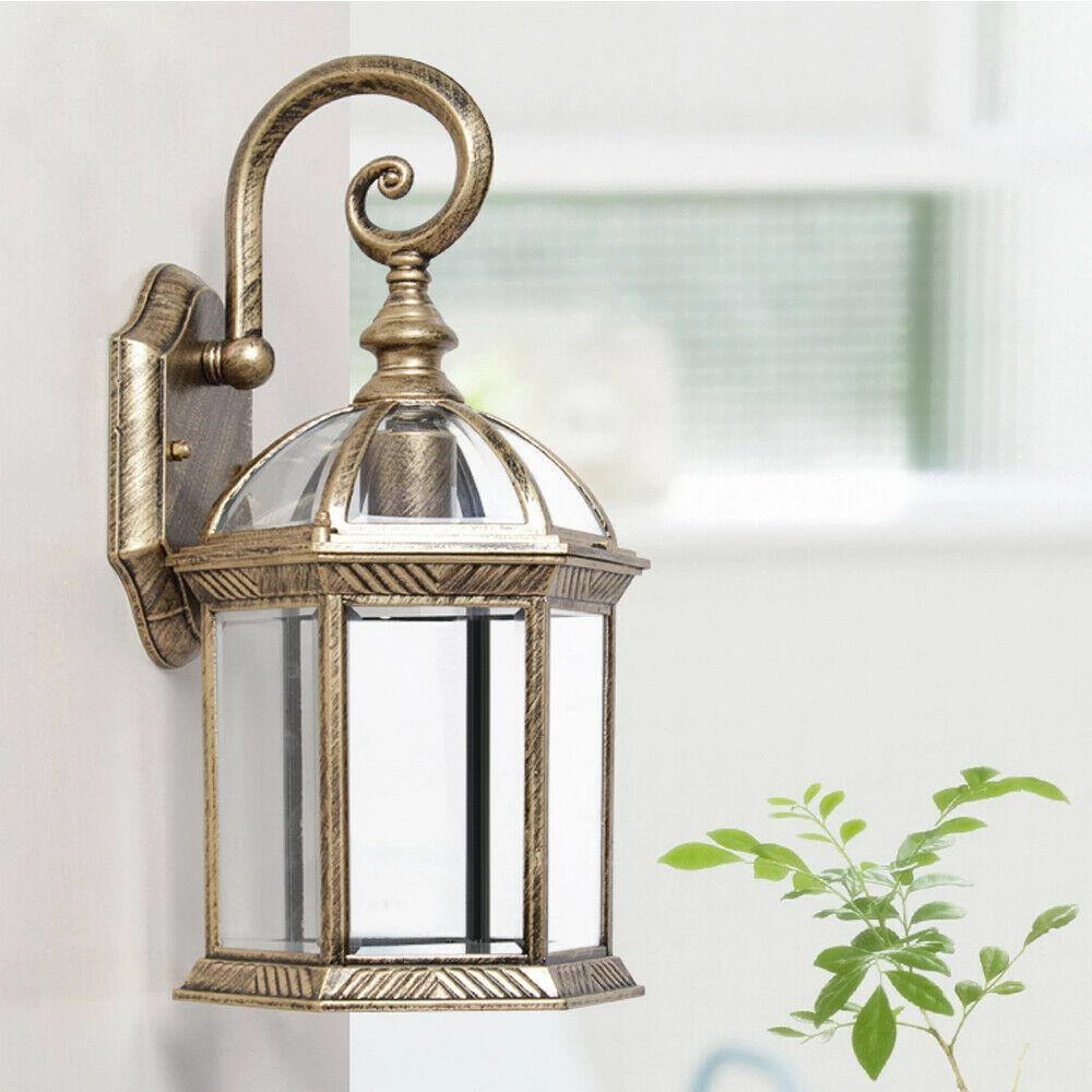 Hot Sale ๐ Top 10 โญ 1-Light E26 Antique Brass Outdoor Wall Lantern Sconce-Light with Clear Glass for Patio or Porch by LamQee ๐ฏ ๐ - Image 6