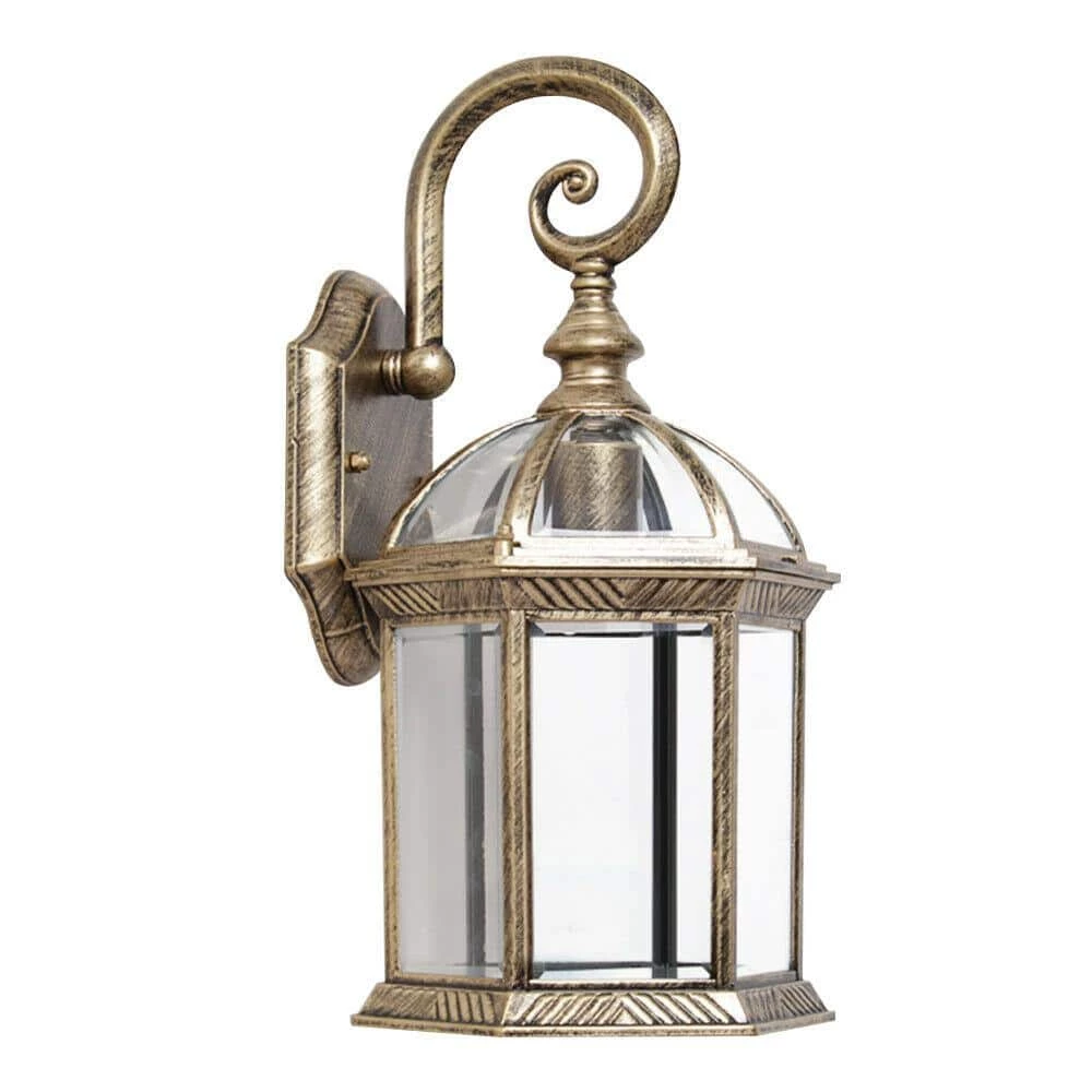 Hot Sale ๐ Top 10 โญ 1-Light E26 Antique Brass Outdoor Wall Lantern Sconce-Light with Clear Glass for Patio or Porch by LamQee ๐ฏ ๐ - Image 5
