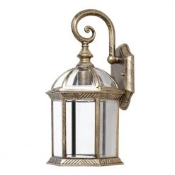 Hot Sale ๐ Top 10 โญ 1-Light E26 Antique Brass Outdoor Wall Lantern Sconce-Light with Clear Glass for Patio or Porch by LamQee ๐ฏ ๐