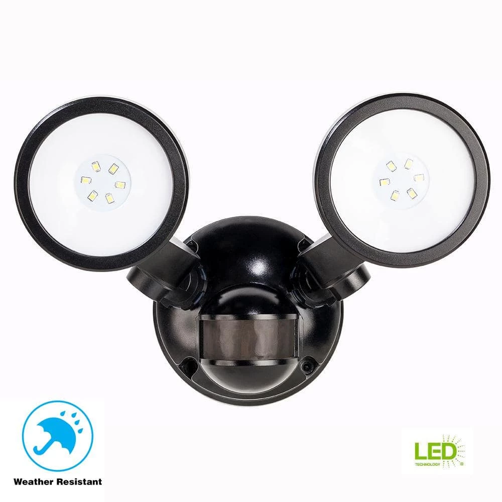 Best deal ๐ Wholesale ๐คฉ 180ยฐ Black Motion Activated Outdoor Integrated LED Twin Head Flood Light by Defiant ๐ ๐ - Image 5