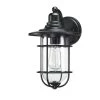 Cheapest ✨ Cheapest ⭐ Martin 1-Light Black Outdoor Wall Lantern Sconce with Clear Glass shade by Hukoro 👍 ✨