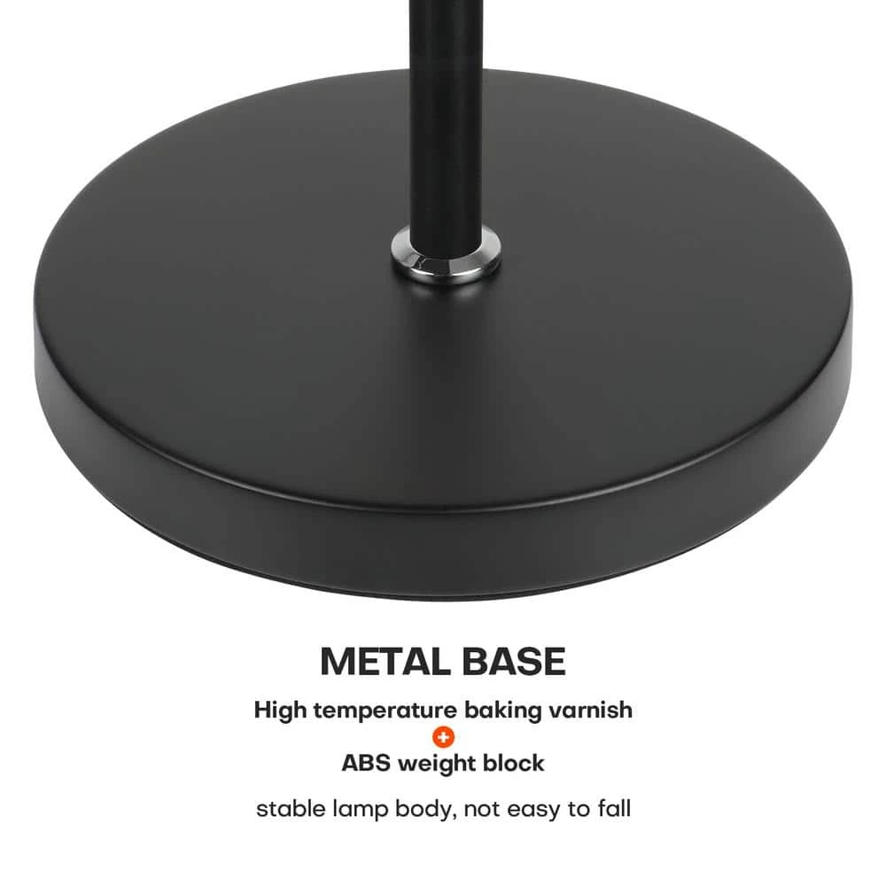 Budget ๐ Buy ๐ Indoor 49 in. Black Gooseneck 360-Degree Adjustable Arm Floor Lamp with Scoop Shade by LamQee โญ ๐ - Image 5