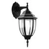 Outlet 🔥 Coupon ✨ 14.6 in. 1-Light Black Outdoor Wall Lantern Sconce with 6 Clear Beveled Glass and Aluminum Shell by LamQee ⌛ ⭐