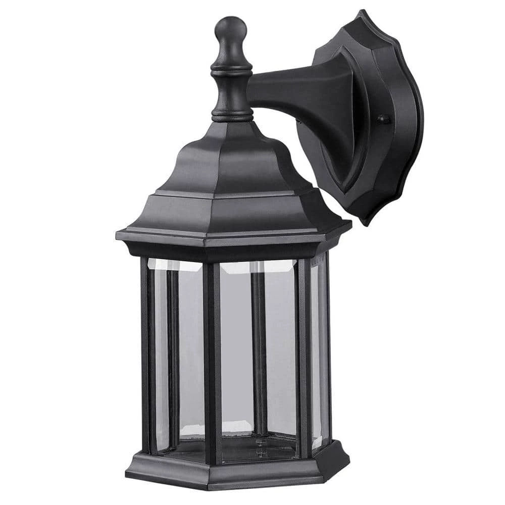 Outlet ๐ New ๐ 1-Light Black Outdoor Aluminum Wall Lantern Sconce with E26 Socket Exterior Lighting Fixture for Garage, Doorway, Porch by LamQee ๐ฅฐ ๐ฅ