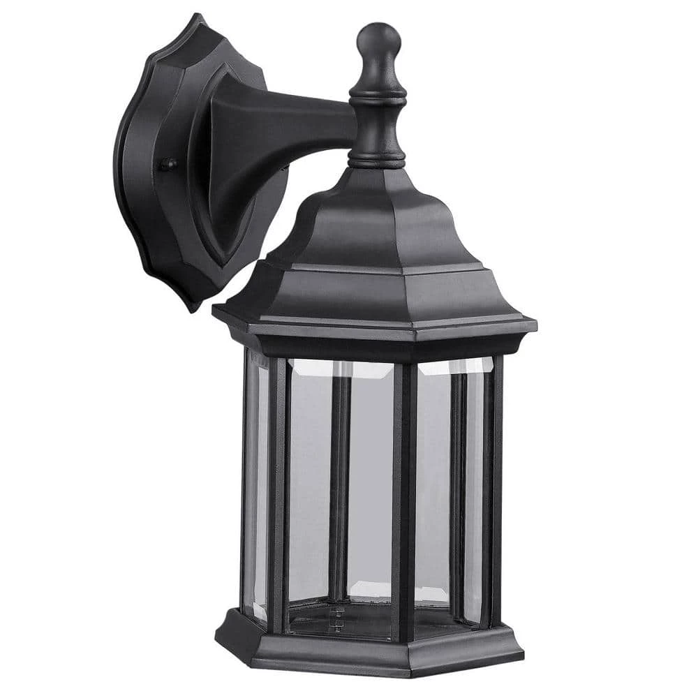 Outlet ๐ New ๐ 1-Light Black Outdoor Aluminum Wall Lantern Sconce with E26 Socket Exterior Lighting Fixture for Garage, Doorway, Porch by LamQee ๐ฅฐ ๐ฅ - Image 4
