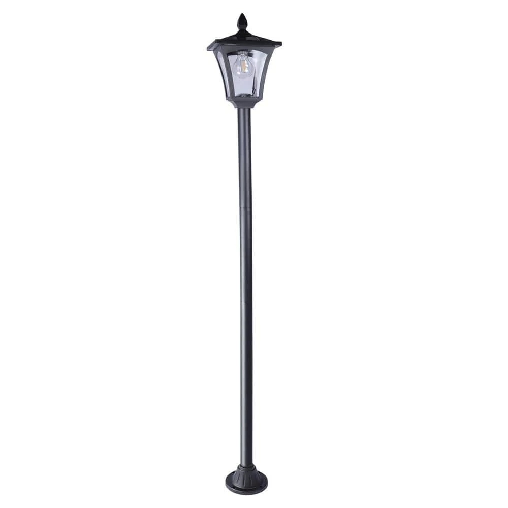 Best Sale โ Cheapest ๐ฅฐ 63 in. L 1-Light Black Solar Powered LED Outdoor Post Light and Lamp Sets with Warm White Light Bulb by LamQee ๐ฅฐ โ๏ธ