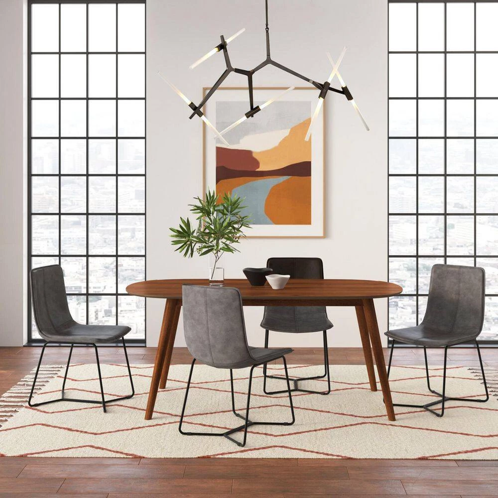 Deals 🔥 Budget 🔥 Duchess 10-Light Black Branch Asymmetric Modern Chandelier with Frosted Glass Shade For Living Room & Dining Room by RRTYO ✔️ 🔔 - Image 10