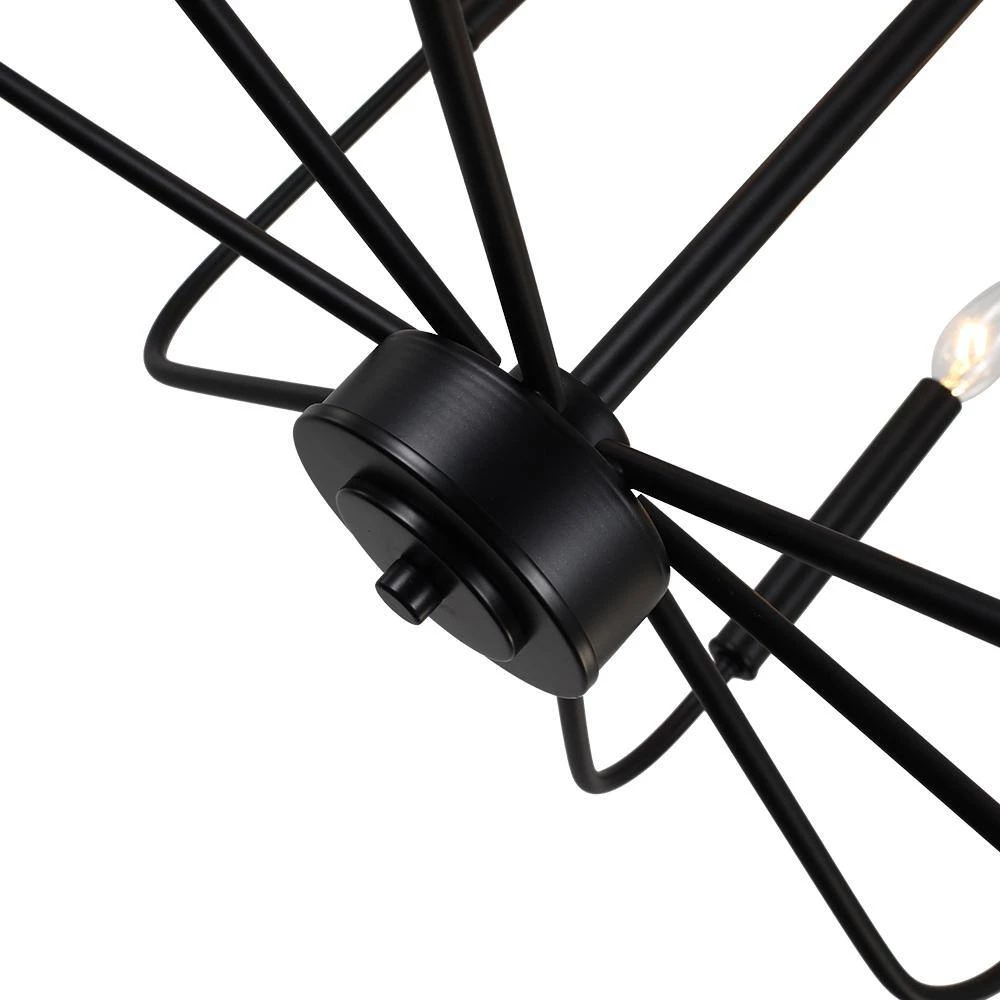 Best deal ✔️ Best reviews of 💯 Ableton 8-Light Black Farmhouse Kitchen Island Candle Dining Light Adjustable Chandelier by RRTYO 🛒 ✨ - Image 7