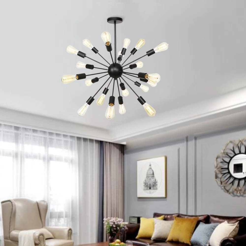 Top 10 ๐ Budget โ๏ธ Gamino 18-Light Black Sputnik Sphere Chandelier by RRTYO ๐ ๐ - Image 5