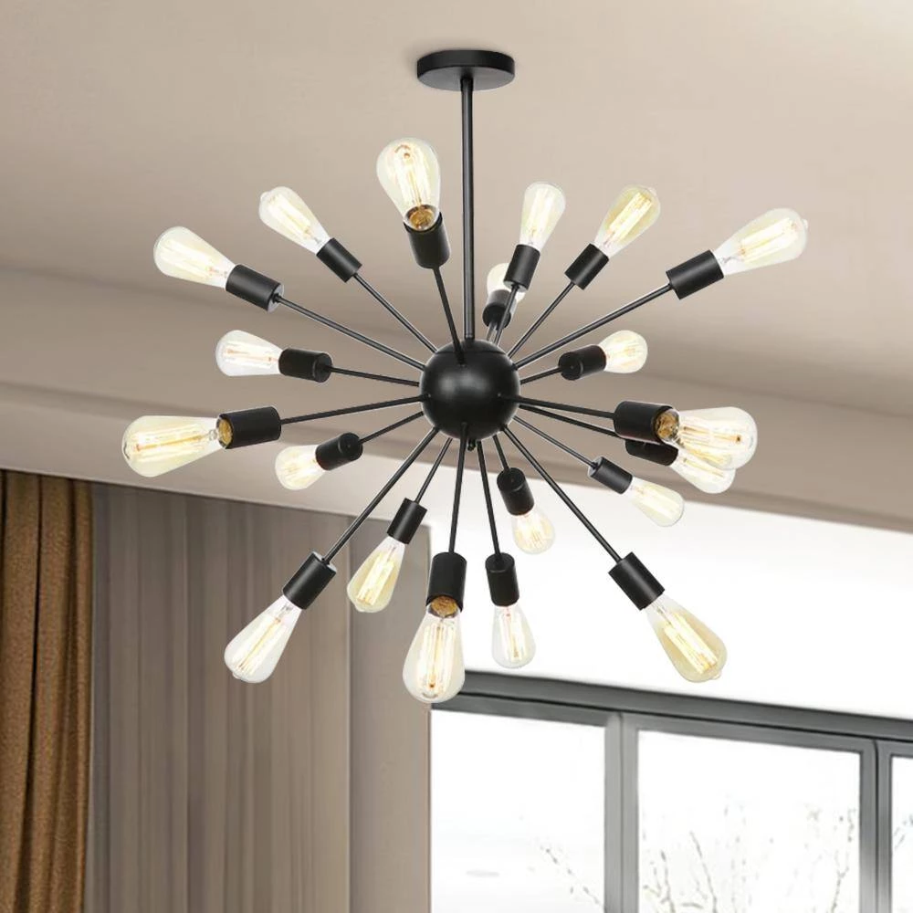Top 10 ๐ Budget โ๏ธ Gamino 18-Light Black Sputnik Sphere Chandelier by RRTYO ๐ ๐ - Image 7