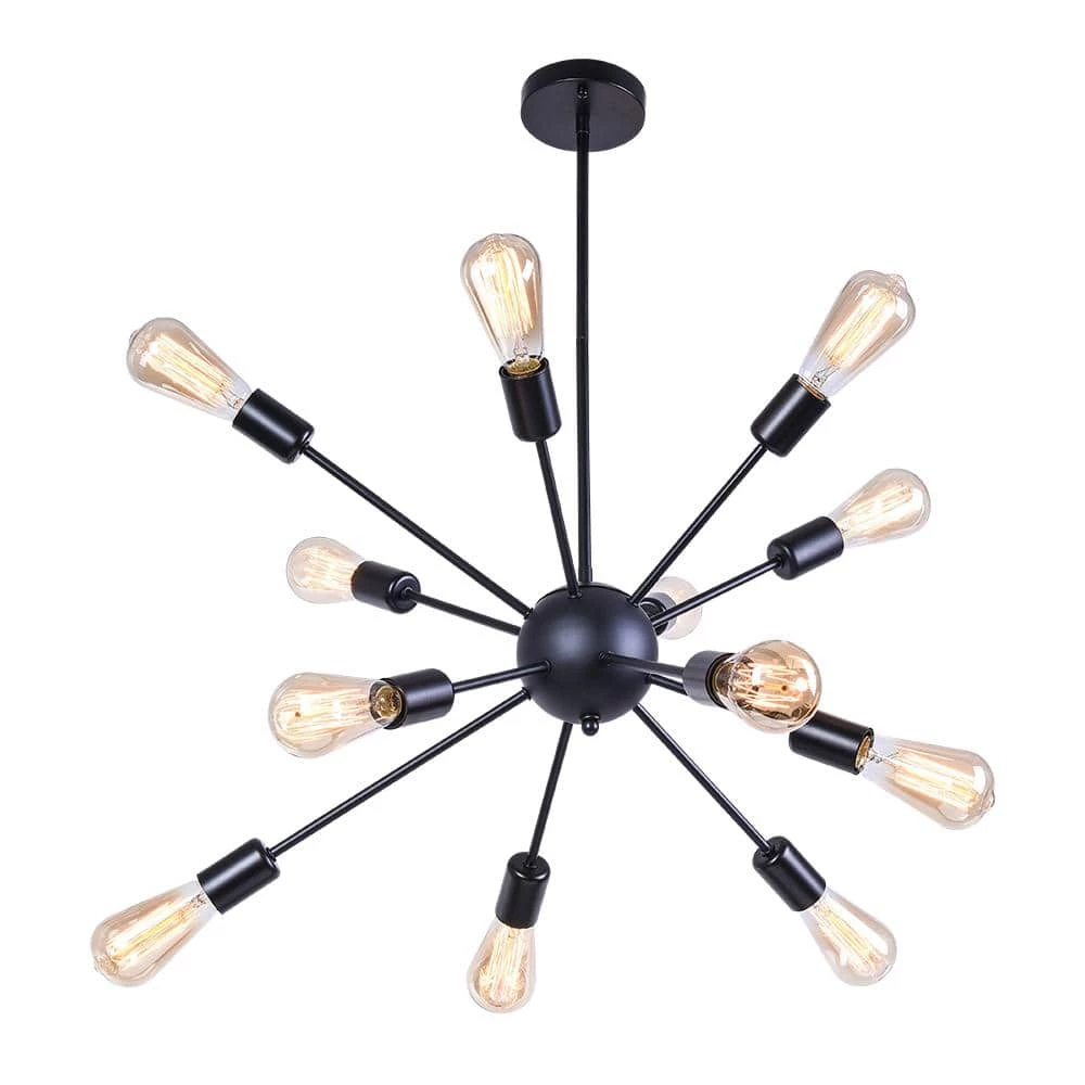 Top 10 ๐ Budget โ๏ธ Gamino 18-Light Black Sputnik Sphere Chandelier by RRTYO ๐ ๐