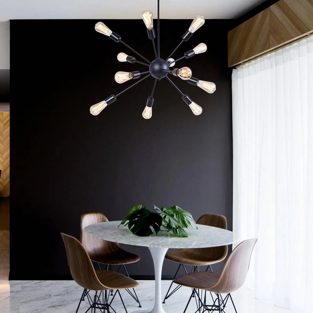 Top 10 ๐ Budget โ๏ธ Gamino 18-Light Black Sputnik Sphere Chandelier by RRTYO ๐ ๐ - Image 3