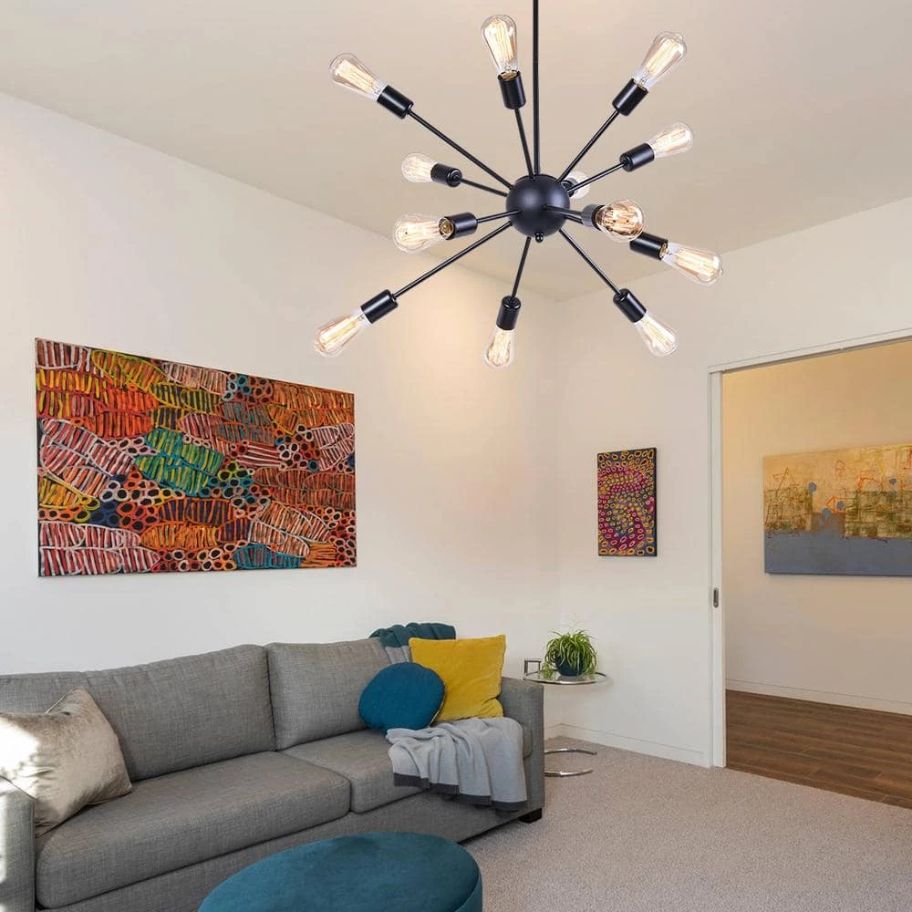 Top 10 ๐ Budget โ๏ธ Gamino 18-Light Black Sputnik Sphere Chandelier by RRTYO ๐ ๐ - Image 2