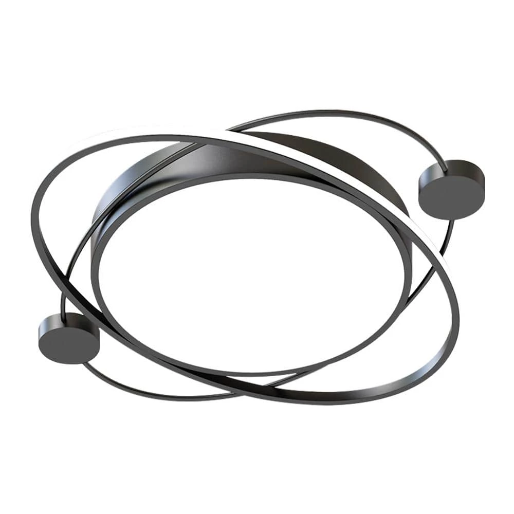 Best Pirce โ๏ธ Deals ๐งจ Eleuterio 21.26 in. 1-Light Black Selectable LED Flush Mount by RRTYO โจ ๐