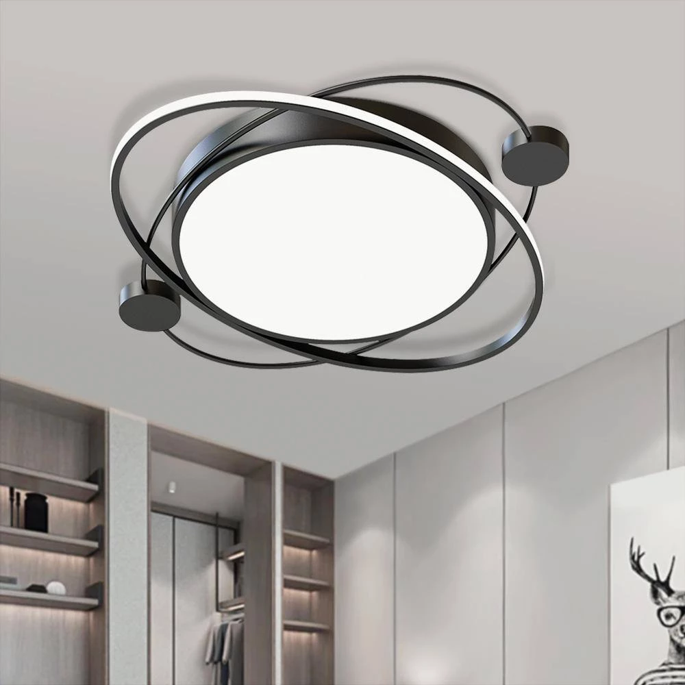 Best Pirce โ๏ธ Deals ๐งจ Eleuterio 21.26 in. 1-Light Black Selectable LED Flush Mount by RRTYO โจ ๐ - Image 4