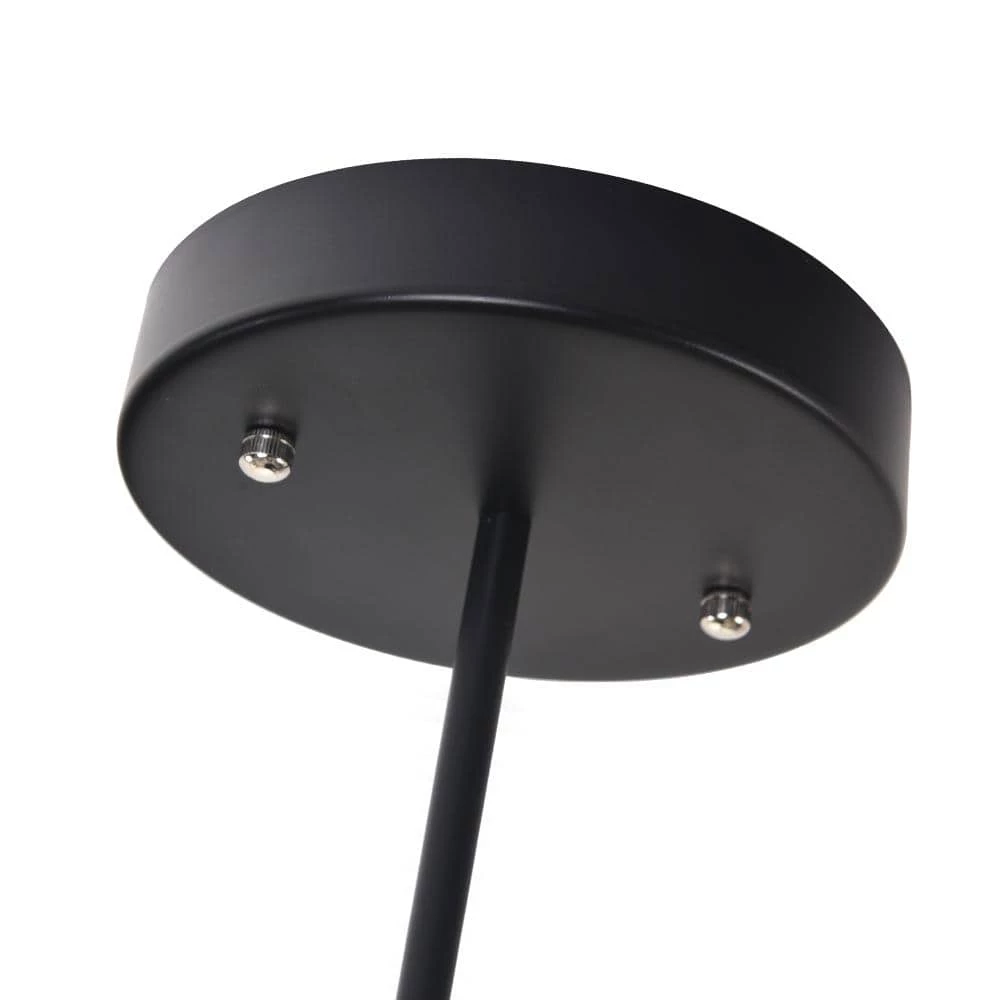 Best Sale 🔔 Best Pirce 🥰 21.65 in. 6-Light Black Industrial Kitchen Island Hexagonal Semi Flush Mount Ceiling Light with Acrylic Shade by RRTYO 🤩 ⌛ - Image 7