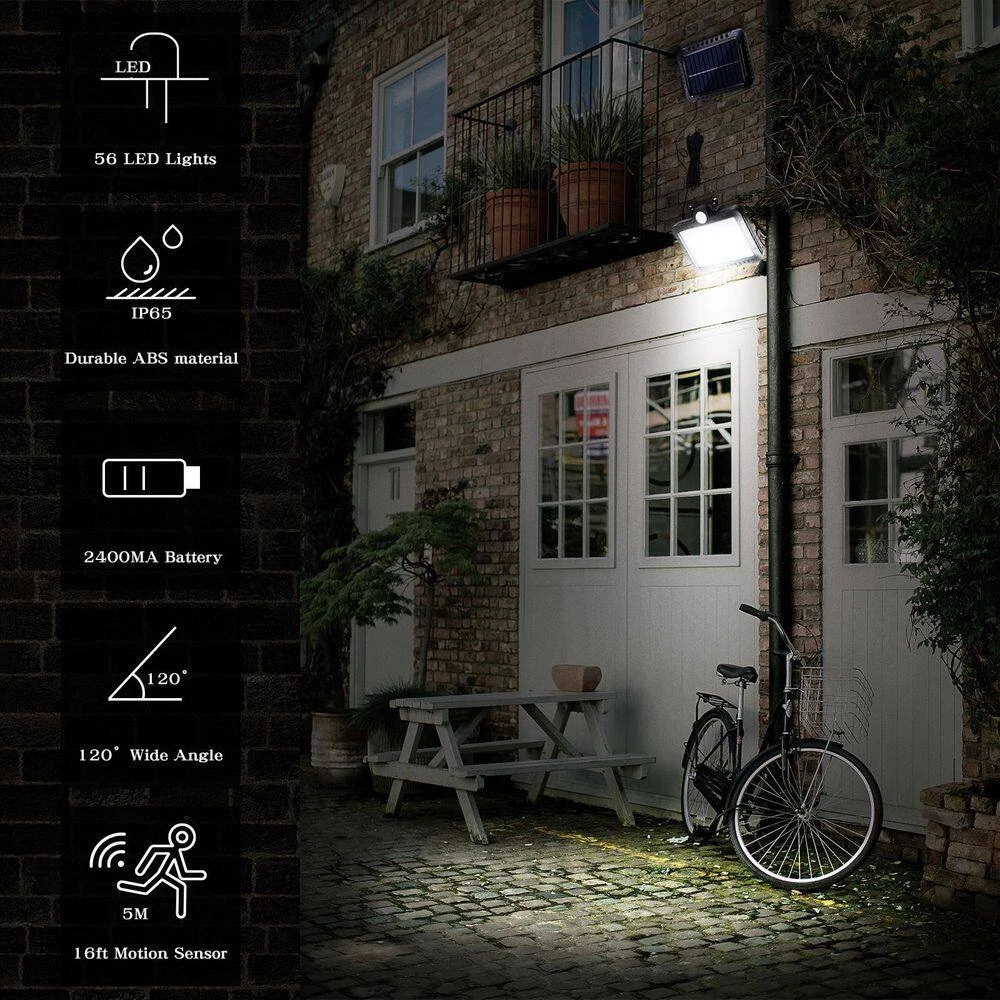 Wholesale 🔔 New 😍 Dominick 1-Light Black Solar LED Light Beads Outdoor Pendant Light with Motion Sensing by RRTYO 😉 😍 - Image 4