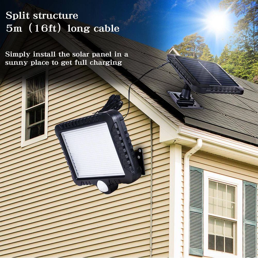 Wholesale 🔔 New 😍 Dominick 1-Light Black Solar LED Light Beads Outdoor Pendant Light with Motion Sensing by RRTYO 😉 😍 - Image 8