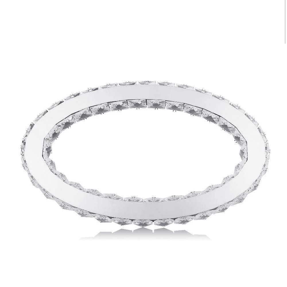 Promo ๐งจ Discount ๐ 11.8 in. Dia 18-Watt Integrated LED Chrome Ring Chandelier with K9 Clear Crystal by LamQee โ๏ธ ๐ - Image 4