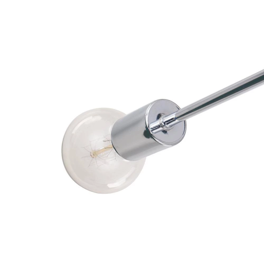 Best Pirce ๐คฉ Coupon ๐ Gamino 8-Light Chrome Sputnik Sphere Linear Pendant Modern Farmhouse Lighting Chandelier by RRTYO ๐ฅฐ ๐ - Image 3