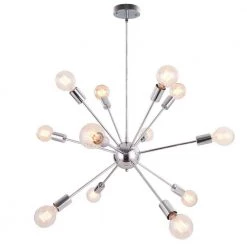Hot Sale 🔔 Hot Sale 🎁 Gamino 12-Light Chrome Sputnik Sphere Chandelier by RRTYO 🥰 😉