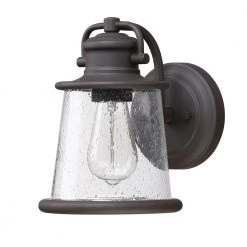 Budget 💯 Outlet 🎉 Martin 1-Light Dark Bronze Outdoor Wall Lantern Sconce by Hukoro 🤩 ⌛