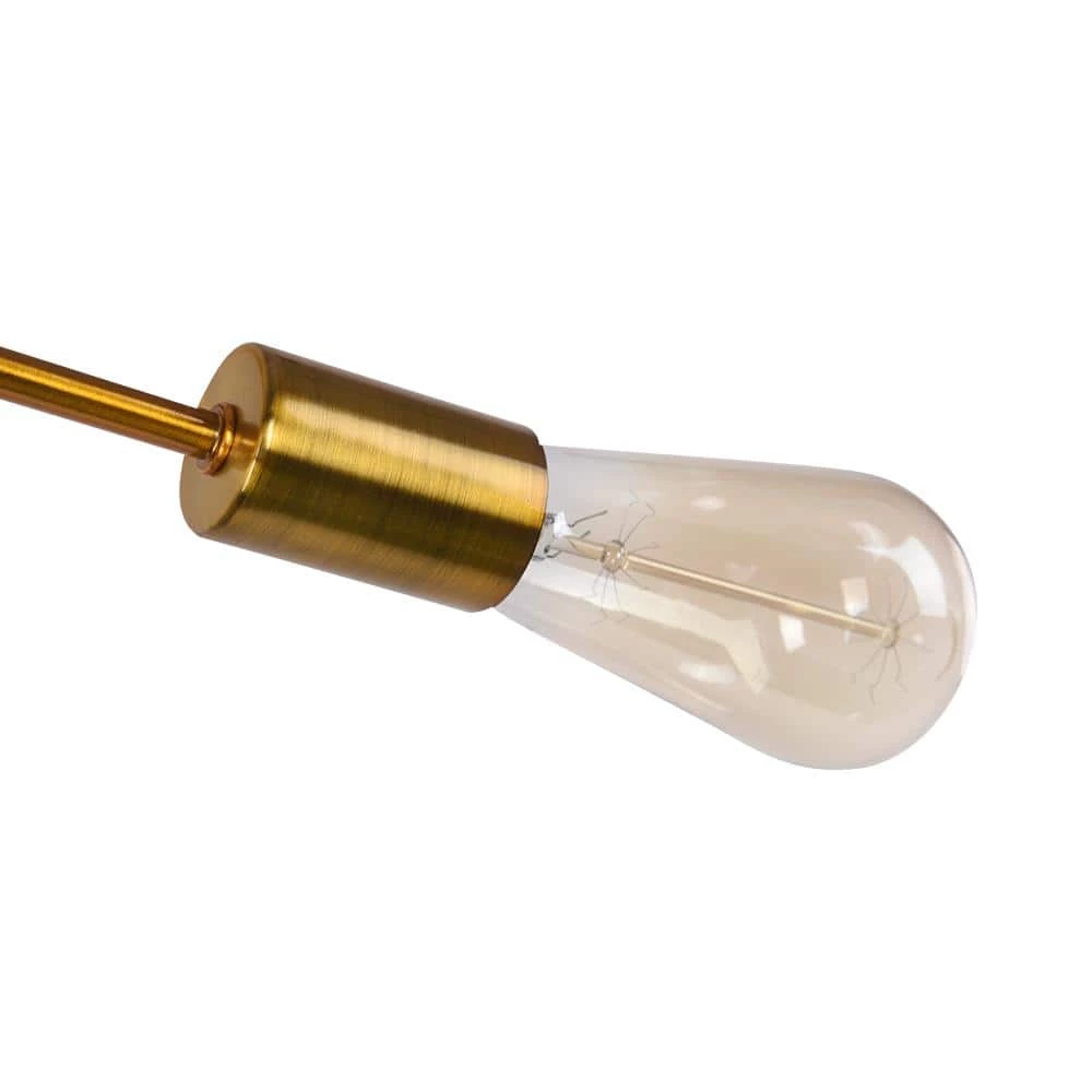 Buy ๐ Best deal ๐งจ Gamino 6-Light Gold Sputnik Sphere Linear Pendant Modern Farmhouse Lighting Chandelier by RRTYO โญ ๐คฉ - Image 9