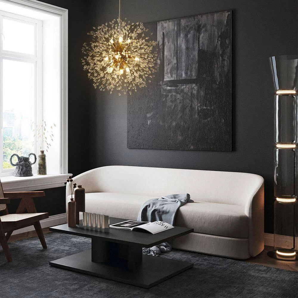 Cheap ๐ฅ Top 10 ๐ Barton 9-Light Gold Crystal Unique Sphere Chandelier by RRTYO โญ ๐ฅฐ - Image 6