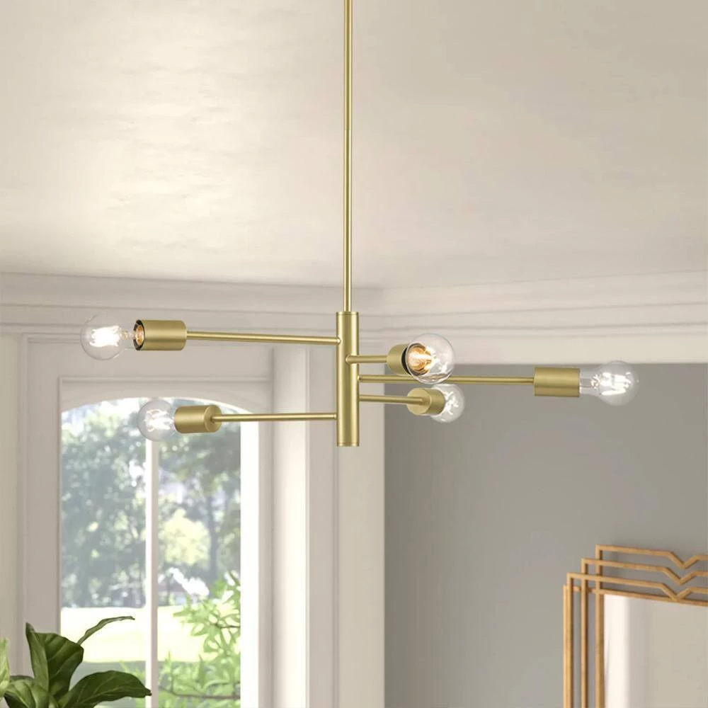 Buy ๐ Wholesale ๐ Umbra 5-Light Gold Spiral Modern Linear Chandelier by RRTYO โ ๐ - Image 5