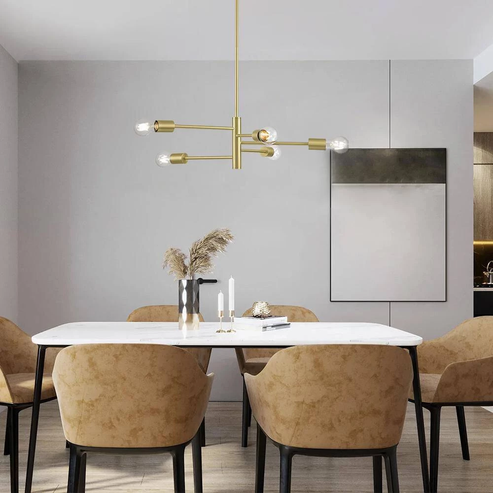 Buy ๐ Wholesale ๐ Umbra 5-Light Gold Spiral Modern Linear Chandelier by RRTYO โ ๐ - Image 6