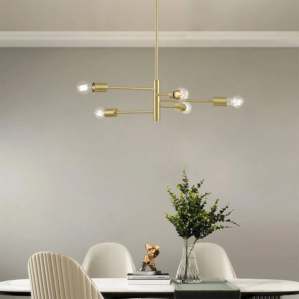 Buy ๐ Wholesale ๐ Umbra 5-Light Gold Spiral Modern Linear Chandelier by RRTYO โ ๐ - Image 2