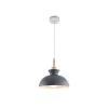 Buy ⭐ Buy 🔥 Matisse 1 -Light Gray Single Dome Pendant with metal shade by RRTYO 🥰 🎁