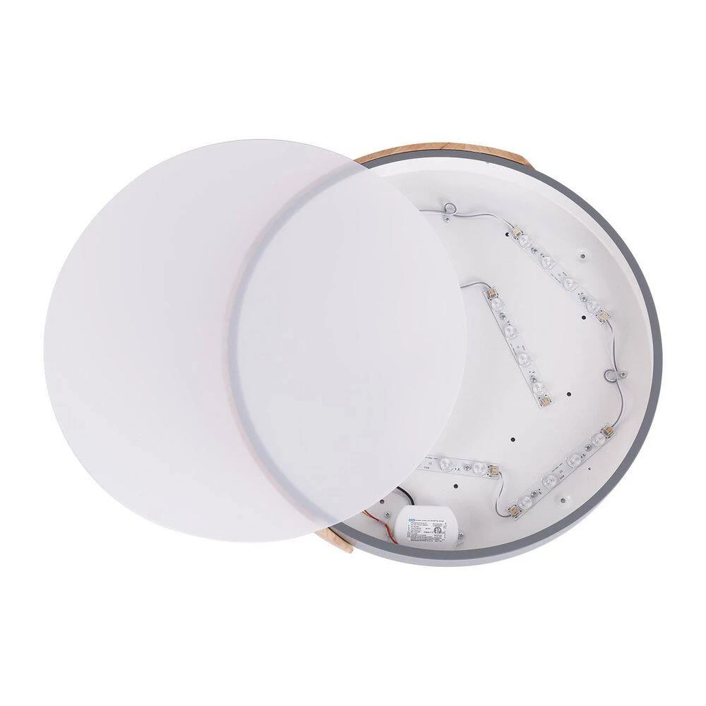 Cheapest ๐ Best deal ๐ฏ 19.68 in. 1-Light Grey LED Flush Mount Ceiling Light with Acrylic Shade by RRTYO ๐ ๐ - Image 12