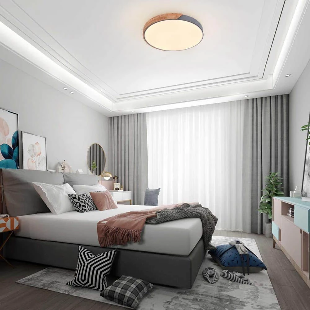 Cheapest ๐ Best deal ๐ฏ 19.68 in. 1-Light Grey LED Flush Mount Ceiling Light with Acrylic Shade by RRTYO ๐ ๐ - Image 7