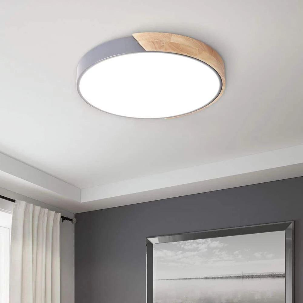Cheapest ๐ Best deal ๐ฏ 19.68 in. 1-Light Grey LED Flush Mount Ceiling Light with Acrylic Shade by RRTYO ๐ ๐ - Image 2