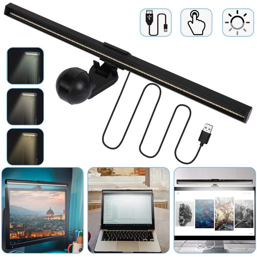 Promo ✨ Best Sale 🎁 15.7 in. Black Computer Light Bar with Clip USB Powered Adjustable Brightness Light by LamQee 😍 👍 - Image 5
