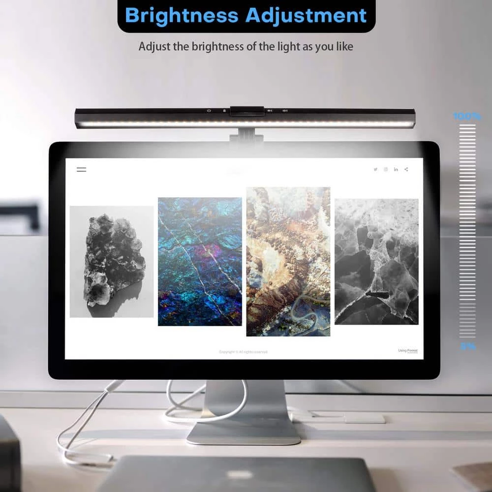 Promo ✨ Best Sale 🎁 15.7 in. Black Computer Light Bar with Clip USB Powered Adjustable Brightness Light by LamQee 😍 👍 - Image 6