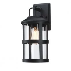 Budget ๐งจ Cheapest ๐ Martin 1-Light Matte Black Outdoor Wall Lantern Sconce by Hukoro ๐ ๐ฅฐ