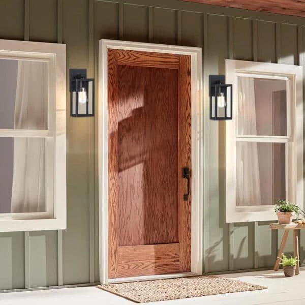 Cheap ๐ฏ Hot Sale ๐ Martin 1-Light Matte Black Outdoor Wall Lantern Sconces (2-Pack) by Hukoro โจ ๐ - Image 2