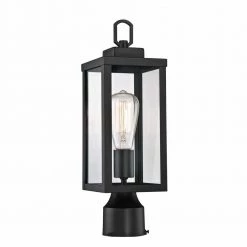 Cheap ๐งจ Deals โ 1-Light Black Outdoor Post Light Kits Head with Clear Glass Shade by Hukoro ๐ฅฐ ๐