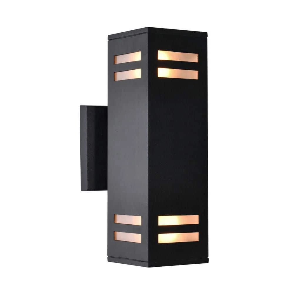 Promo 💯 Promo 🎁 2-Light Matte Black Outdoor Wall Lamp Waterproof Wall Lantern Exterior Sconce Light Fixture for Patio Courtyards Villa by RRTYO 💯 🤩