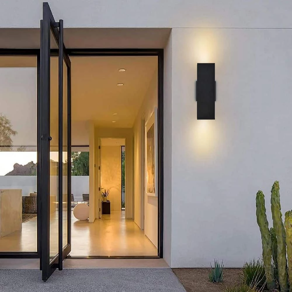 Best deal ๐ Deals ๐งจ 2-Light Matte Black Square Aluminum Outdoor Wall Lantern Sconce by RRTYO ๐ฅ ๐ - Image 10