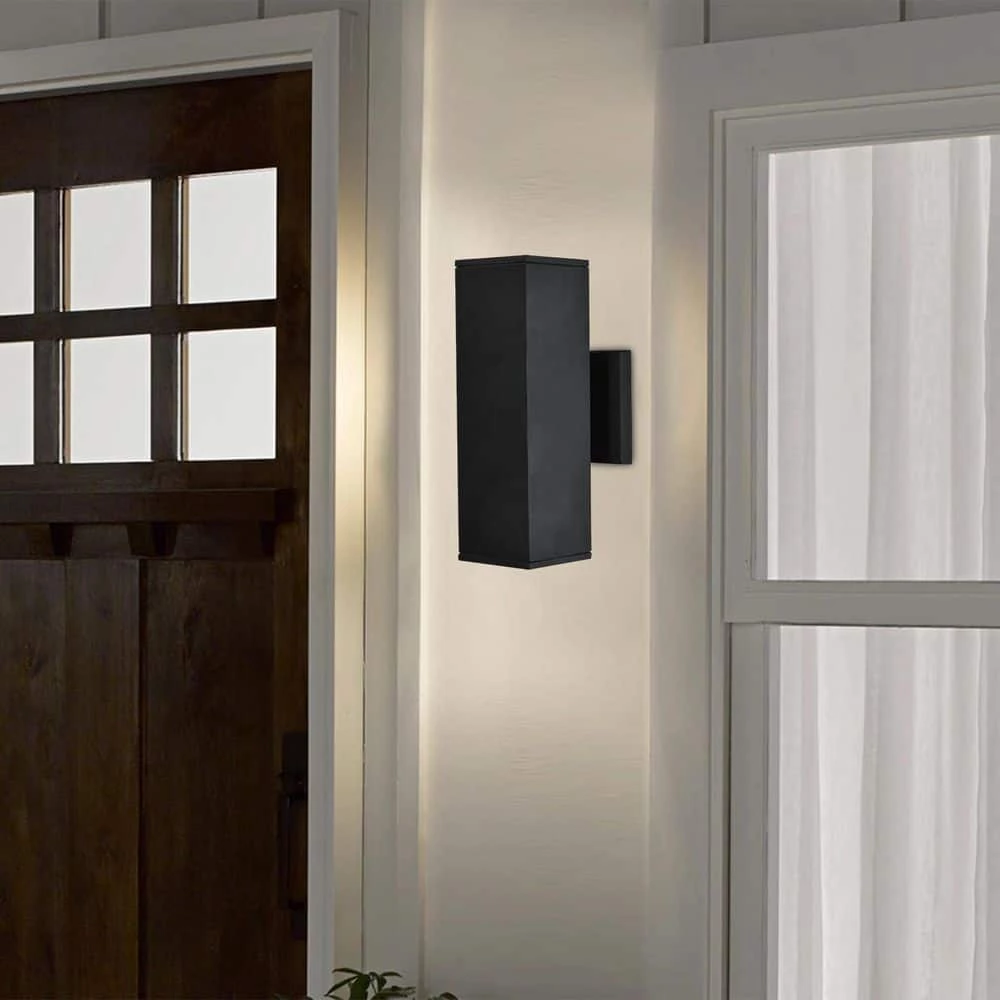Best deal ๐ Deals ๐งจ 2-Light Matte Black Square Aluminum Outdoor Wall Lantern Sconce by RRTYO ๐ฅ ๐ - Image 8