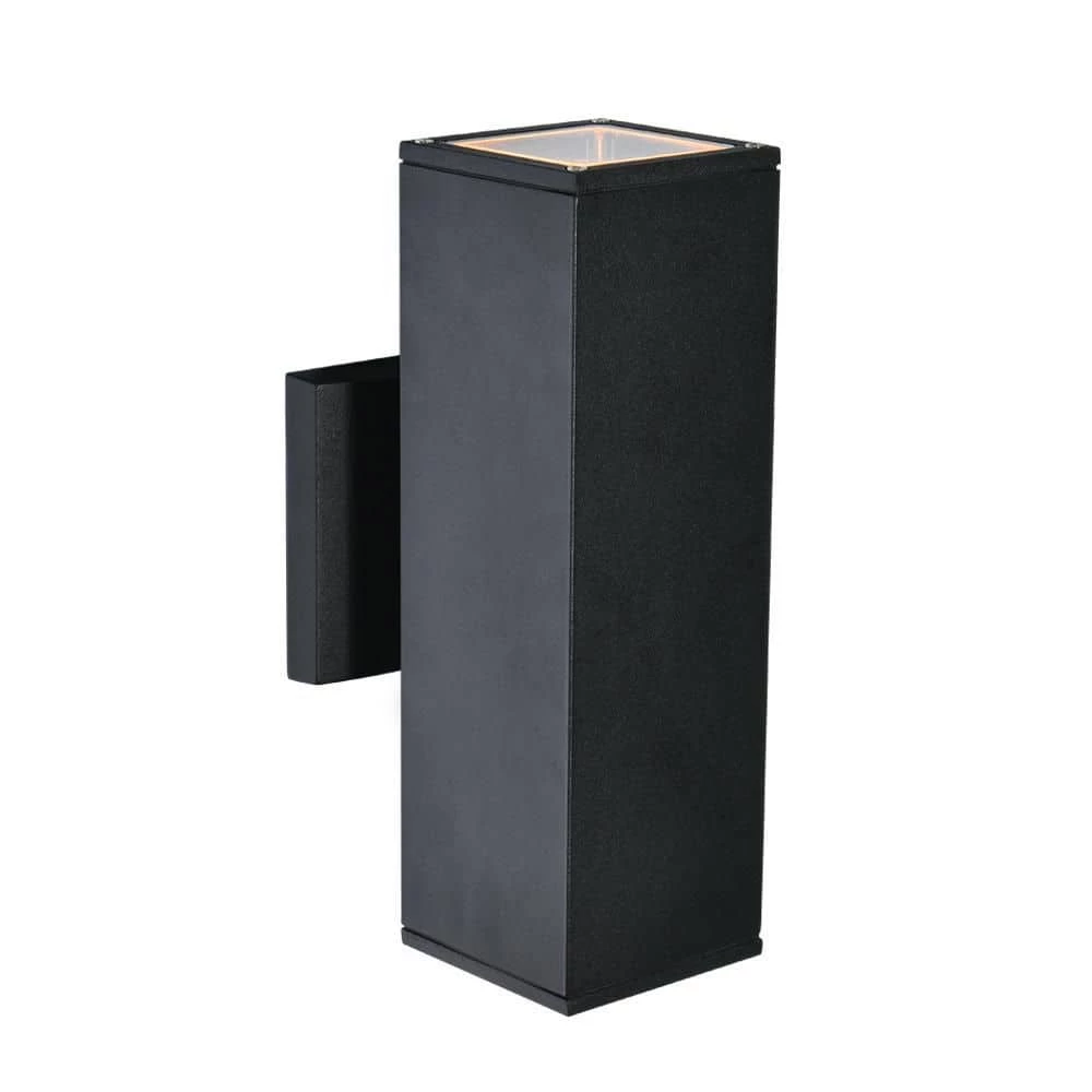 Best deal ๐ Deals ๐งจ 2-Light Matte Black Square Aluminum Outdoor Wall Lantern Sconce by RRTYO ๐ฅ ๐