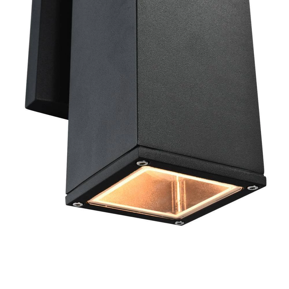 Best deal ๐ Deals ๐งจ 2-Light Matte Black Square Aluminum Outdoor Wall Lantern Sconce by RRTYO ๐ฅ ๐ - Image 7