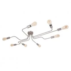 Cheapest ๐ Best Pirce ๐คฉ Gambrel 8-Light Nickel Unique Sputnik Sphere Linear Semi-Flush Mount by RRTYO โจ ๐คฉ