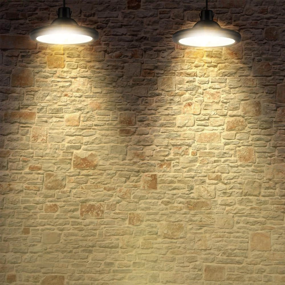 Best Pirce ๐ Brand new โญ Dominick 2-Light Sand Black Indoor/Outdoor Solar-Powered LED Hanging Shed Light with Remote Control by RRTYO ๐งจ ๐ - Image 12