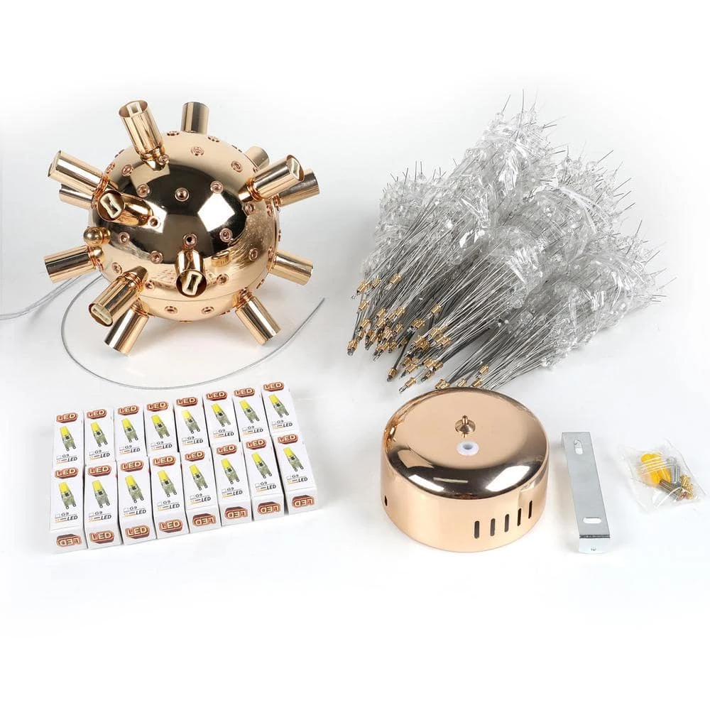 Deals ๐ฅฐ Coupon ๐คฉ 16-Light 23.5 in. Dia Silver Dandelion Firework Chandelier Crystal Starburst Pendant Light by LamQee ๐ ๐ฅ - Image 5