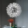 Deals 🥰 Coupon 🤩 16-Light 23.5 in. Dia Silver Dandelion Firework Chandelier Crystal Starburst Pendant Light by LamQee 🎁 🔥